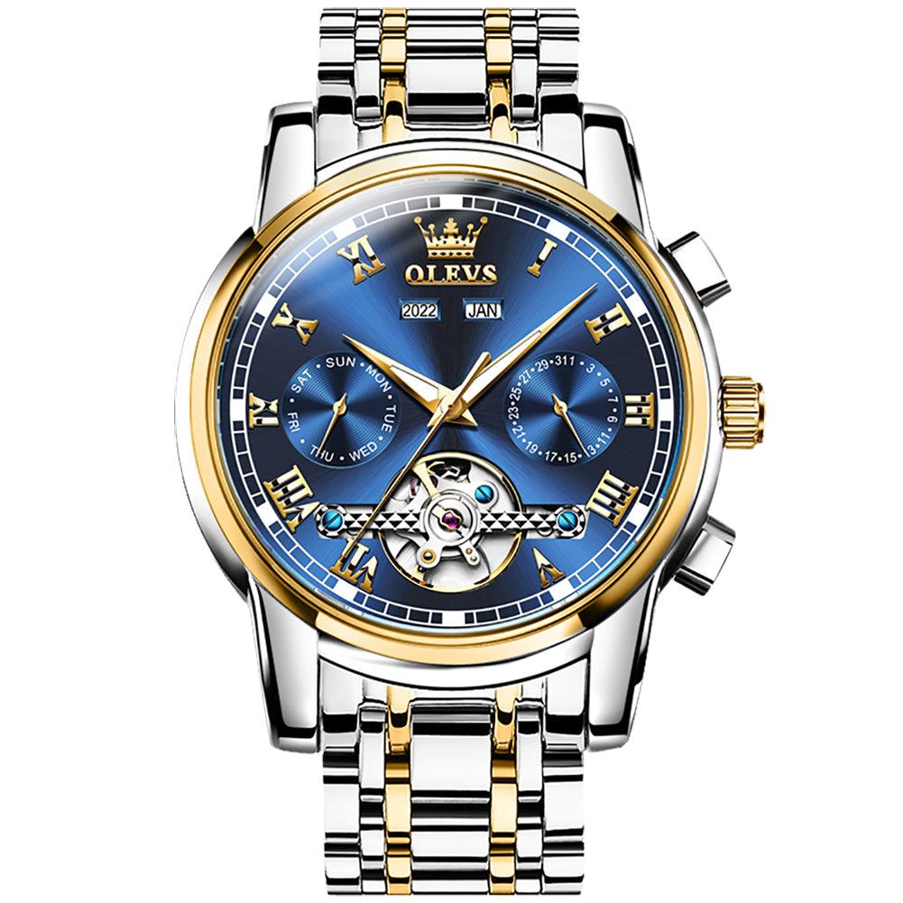 Relógio Executivo de Luxo com Calendário | Olevs 6607