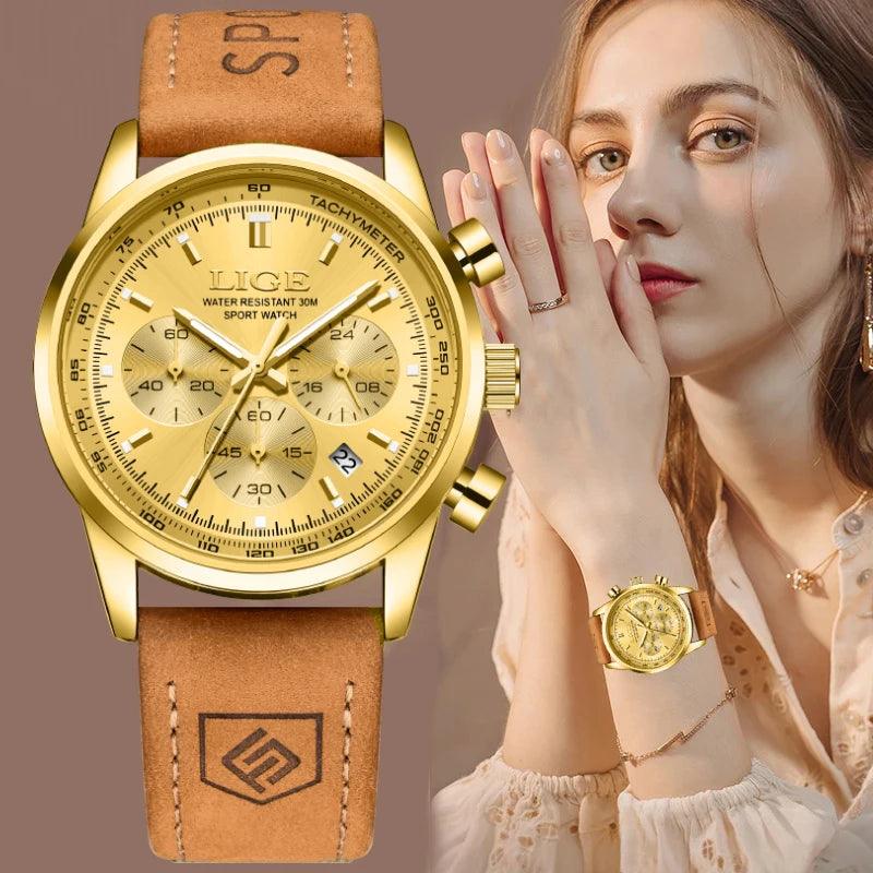 Relógio Feminino Luxuoso Estilo Clássico Retrô | Lige G337